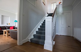 entrance hall with sitting room on the right