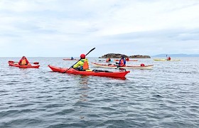 Kayaking from Port Gart an Fhithrich to Fidden Beach